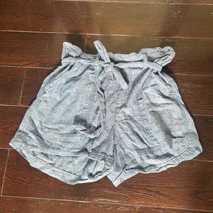 Gap Faux Denim Lounge Tie Shorts